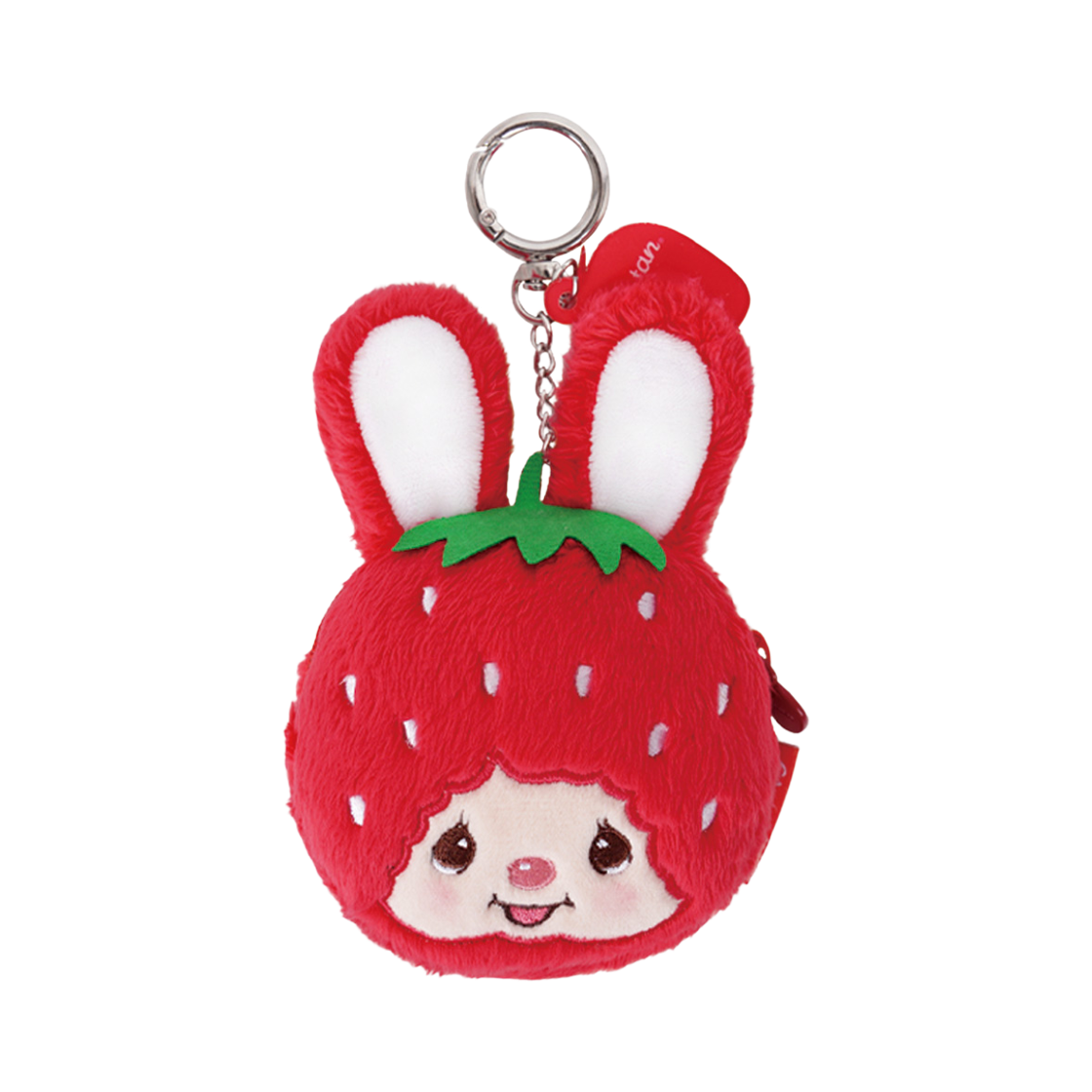몬치치 딸기 치무탄 얼굴 파우치(Monchhichi Strawberry Chimutan Face Pouch)