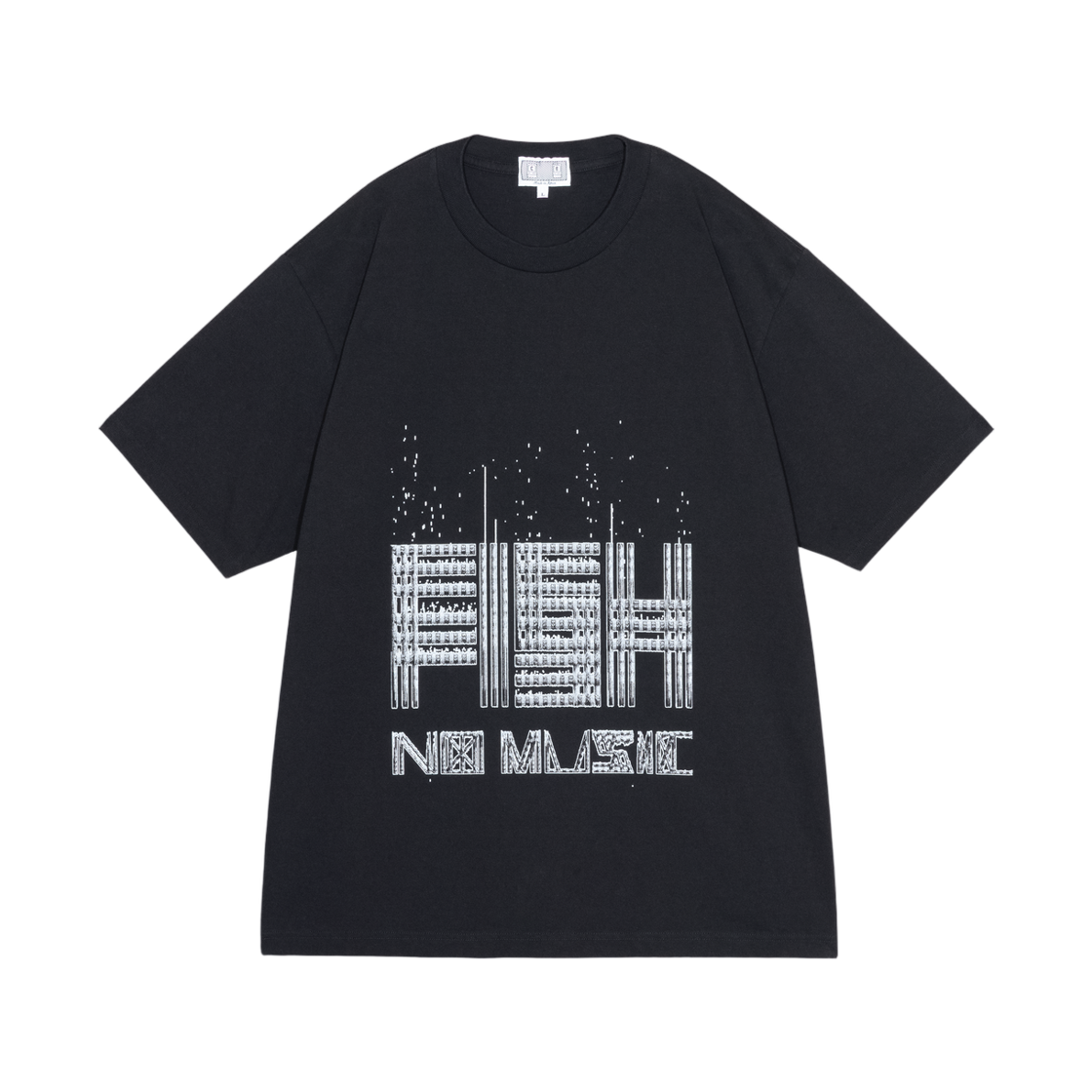 카브엠트 피쉬 노 뮤직 티셔츠 앤 테이프 세트 블랙 - 26SS(Cav Empt  Fish No Music T-Shirt And Tape Set Black - 26SS) - 1