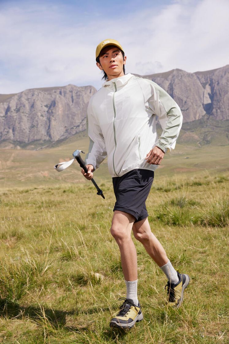 데카트론 남성 하이킹 윈드 자켓 헬륨 550 코튼 화이트(DECATHLON Men's Hiking Wind Jacket Helium 550 Cotton White) - 5