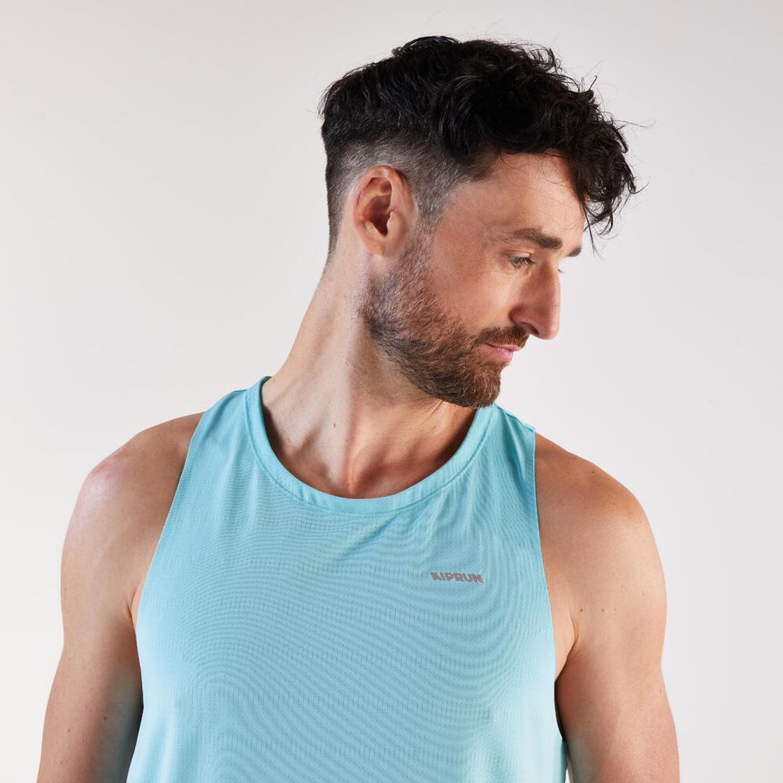 데카트론 남성 러닝 경량 싱글렛 900 울트라라이트 라군 블루(DECATHLON Men's Running Lightweight Singlet 900 Ultralight Lagoon Blue) - 4