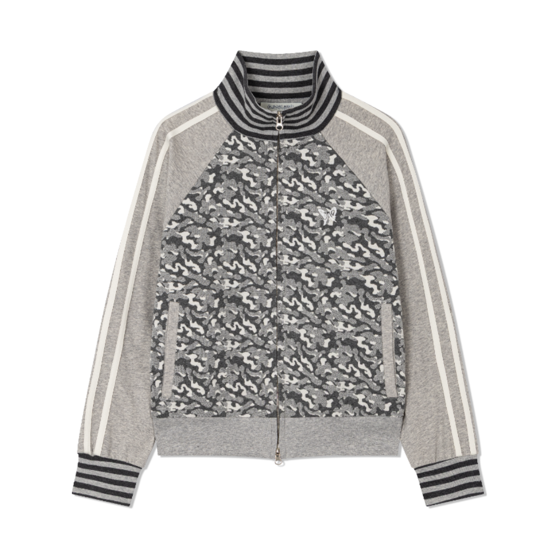 26012601000202 Guwolsibil Military Raglan Zip-up Melange Grey