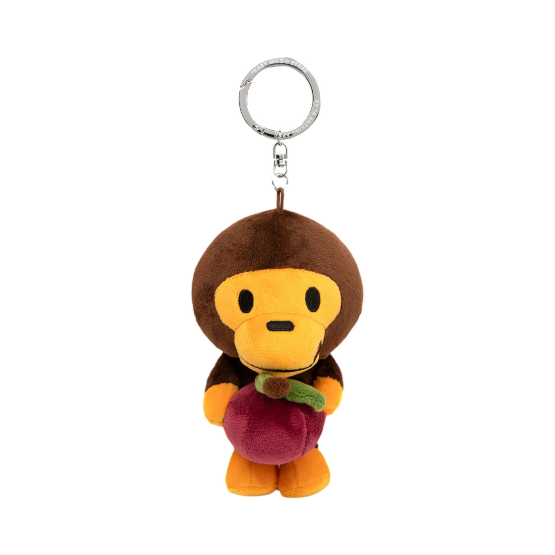 - BAPE Baby Milo Cherry Plush Doll Keychain Brown