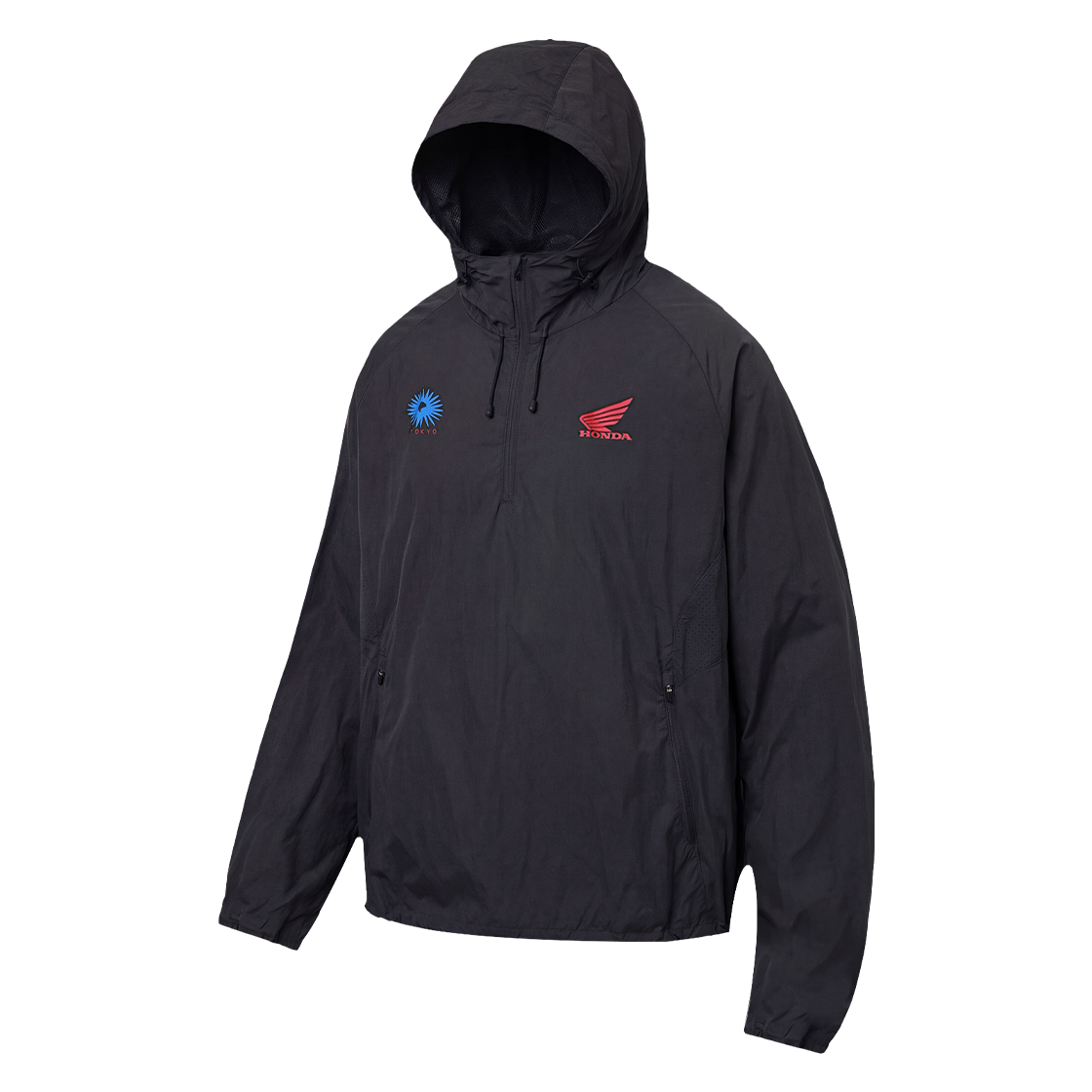 혼다 도쿄 모터사이클 패커블 아노락 블랙(Honda Tokyo Motorcycle Packable Anorak Black)