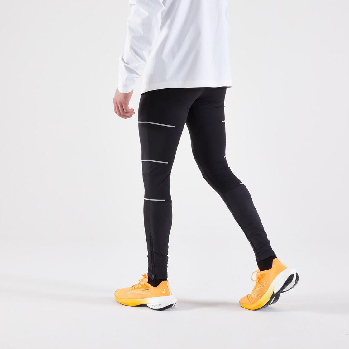 데카트론 남성 러닝 레인 타이츠 런 레인 900 스모크 블랙(DECATHLON Men's Running Rain Tights Run Rain 900 Smoke Black) - 4