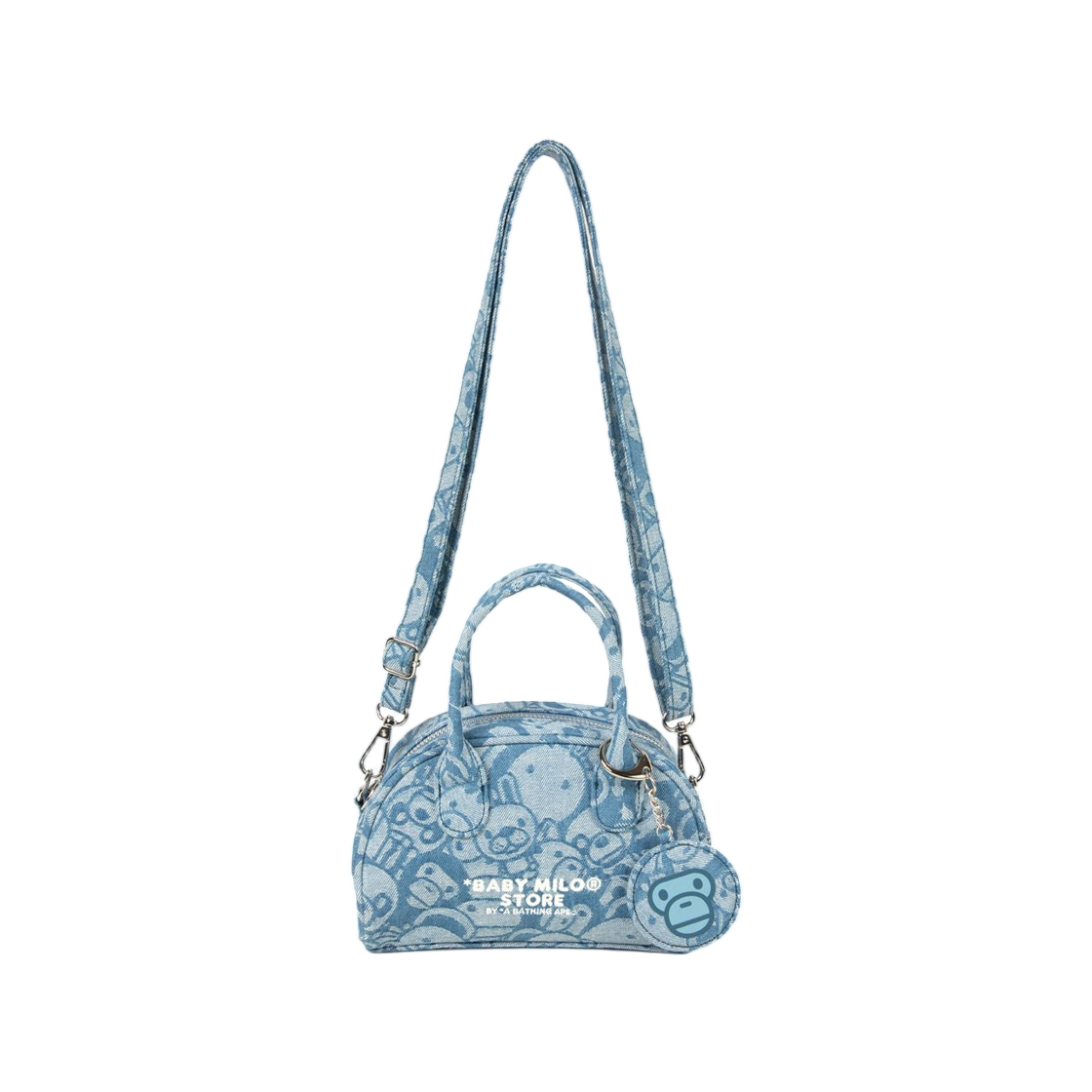 - BAPE Baby Milo Small Boston Bag Blue