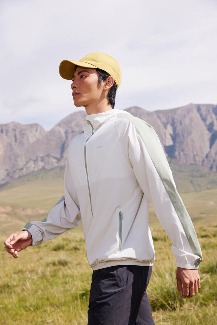 데카트론 남성 하이킹 윈드 자켓 헬륨 550 코튼 화이트(DECATHLON Men's Hiking Wind Jacket Helium 550 Cotton White) - 6
