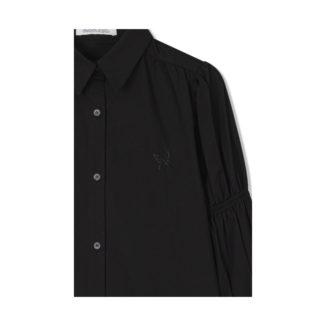 구월십일 스모킹 드레스 셔츠 블랙(Guwolsibil Smocking Dress Shirt Black) - 4