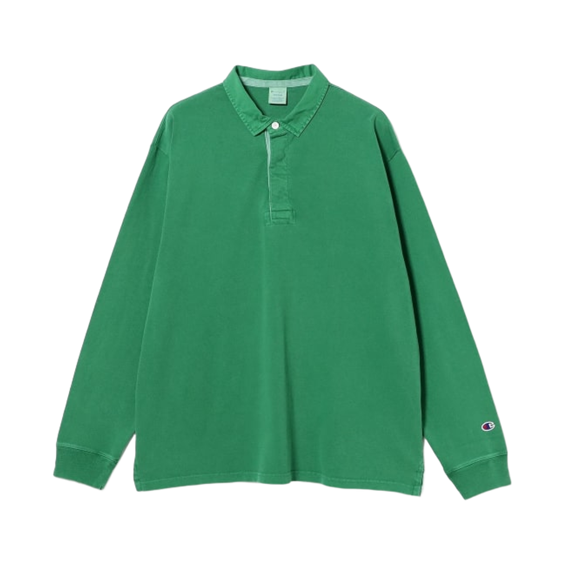 챔피온 x 빔즈 러거 셔츠 미드 그린(Champion x Beams Rugger Shirt Mid Green)