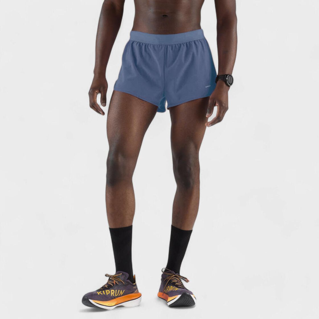 데카트론 남성 3인치 러닝 쇼츠 스플릿 500 브리프 내장 다크 블루(DECATHLON Men's 3-inch Running Shorts Split 500 with Liner Dark Blue) - 6