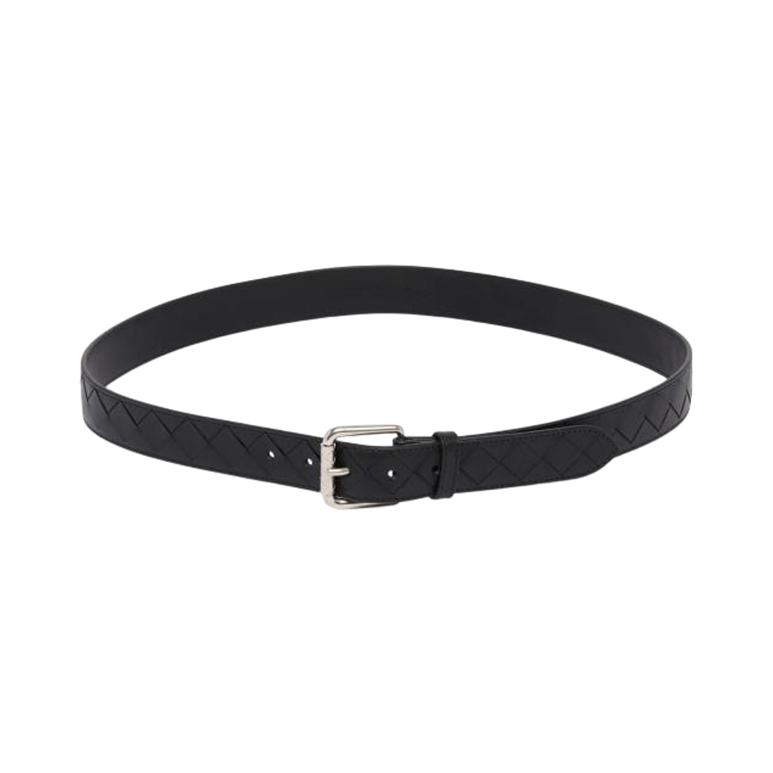 855892VCPQ48803 Bottega Veneta Intrecciato Belt Black