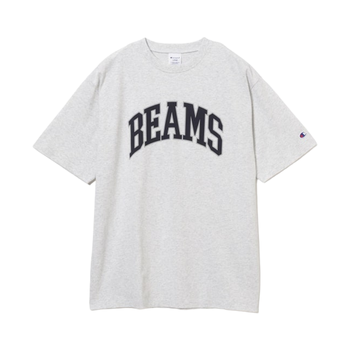 챔피온 x 빔즈 로고 티셔츠 헤더 그레이(Champion x Beams Logo T-Shirt Heather Grey)