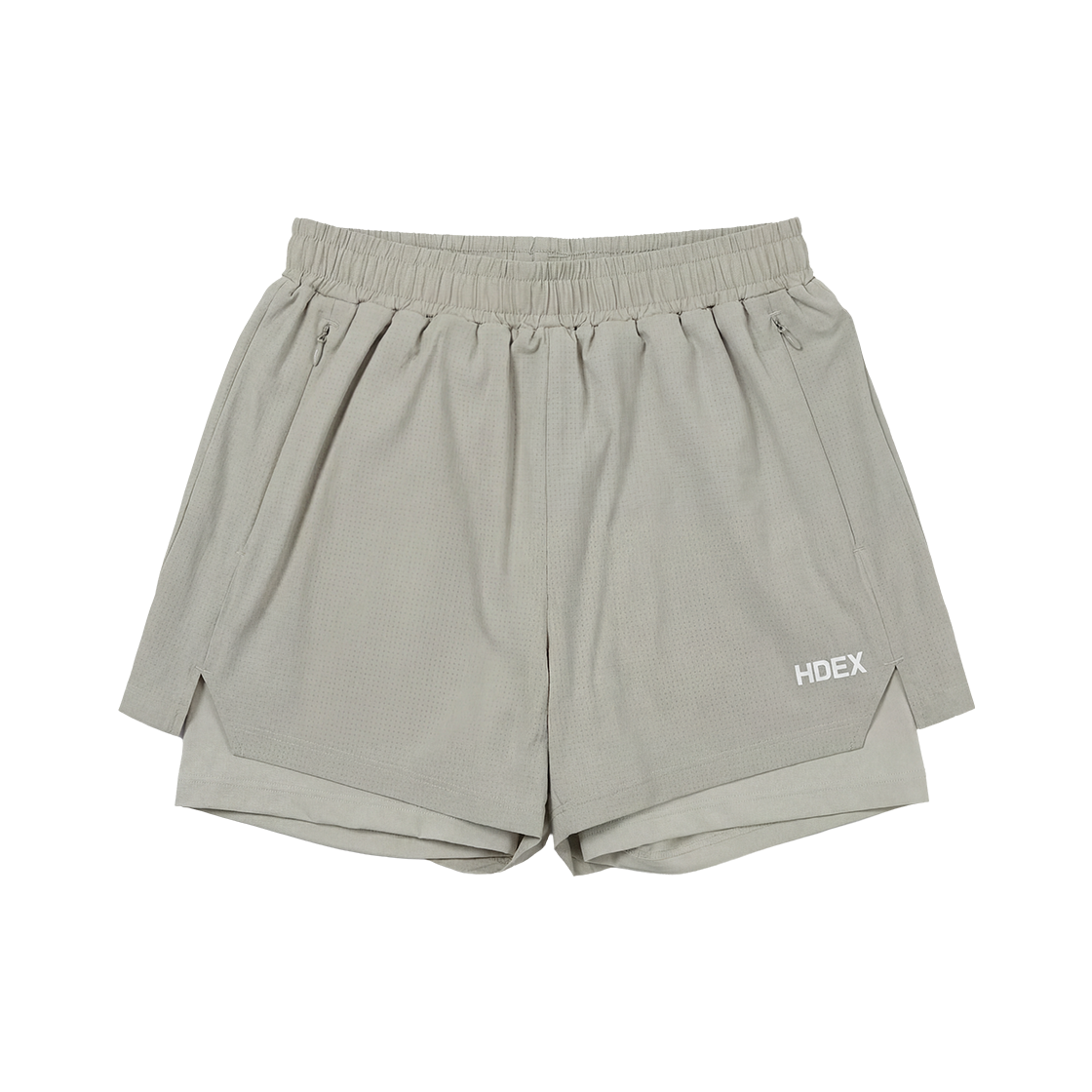 에이치덱스 우먼스 투인원 벨로 라이트 쇼츠 애쉬 베이지(HDEX Womens 2in1 Velo Light Shorts)