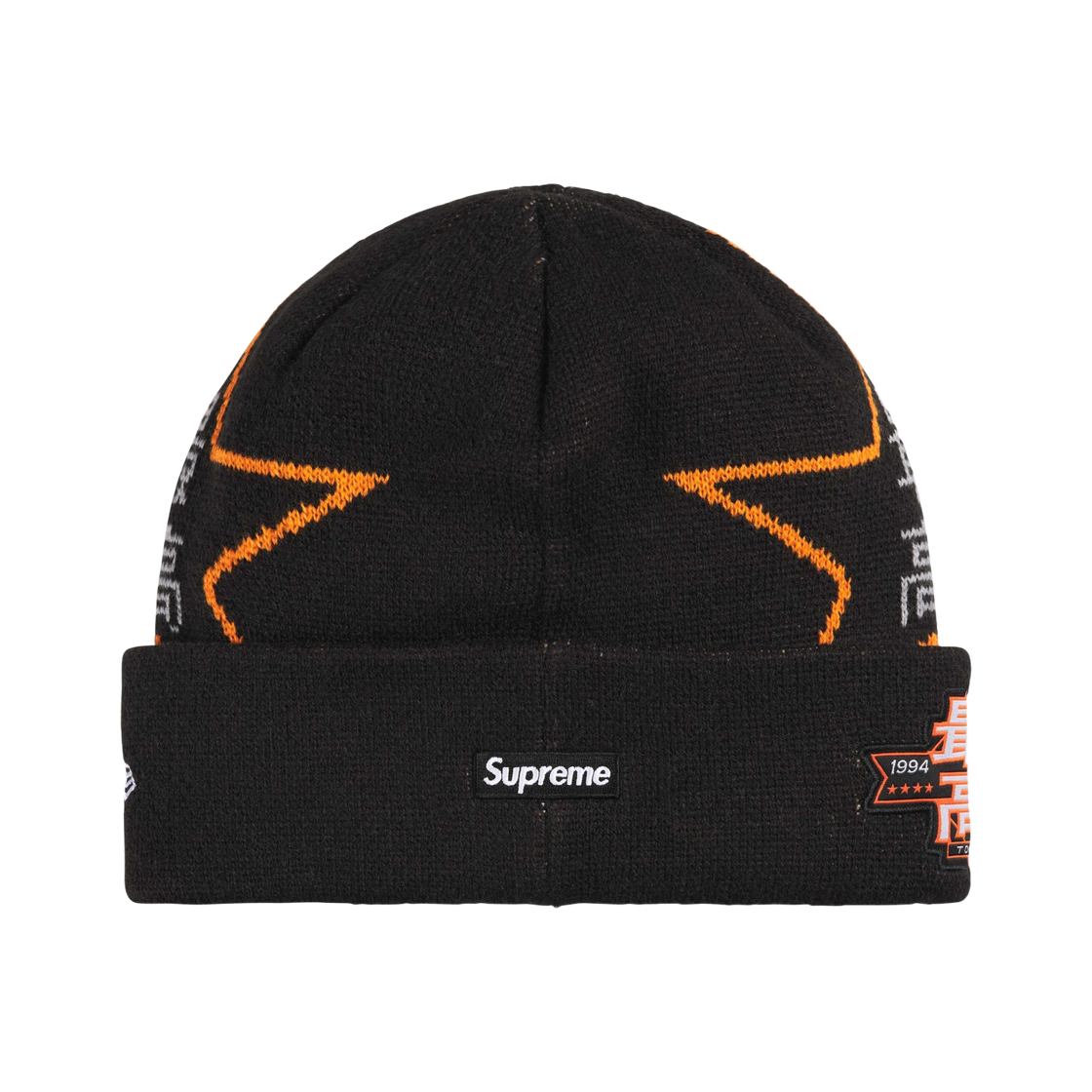 슈프림 뉴에라 스타 비니 블랙 - 26SS(Supreme New Era Stars Beanie Black - 26SS) - 2