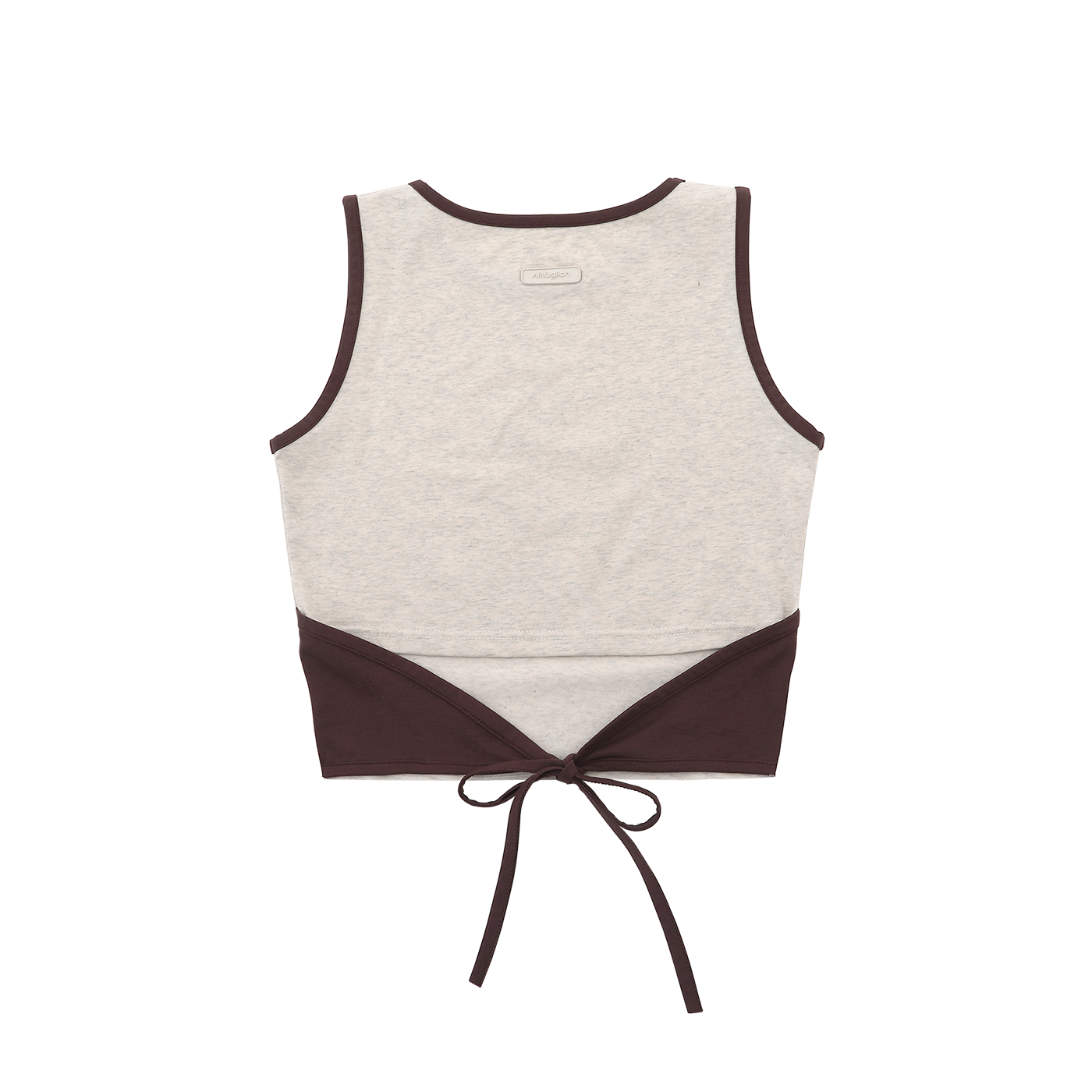 알테그리히 투톤 라인 슬리브리스 레드브라운(ALLTAGLICH Two Tone Line Sleeveless_Redbrown)