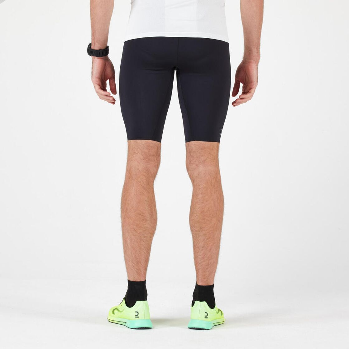 데카트론 남성 5부 러닝 타이츠 컴포트 런 500 스모크 블랙(DECATHLON Men's 5" Running Tights Comfort Run 500 Smoke Black) - 3