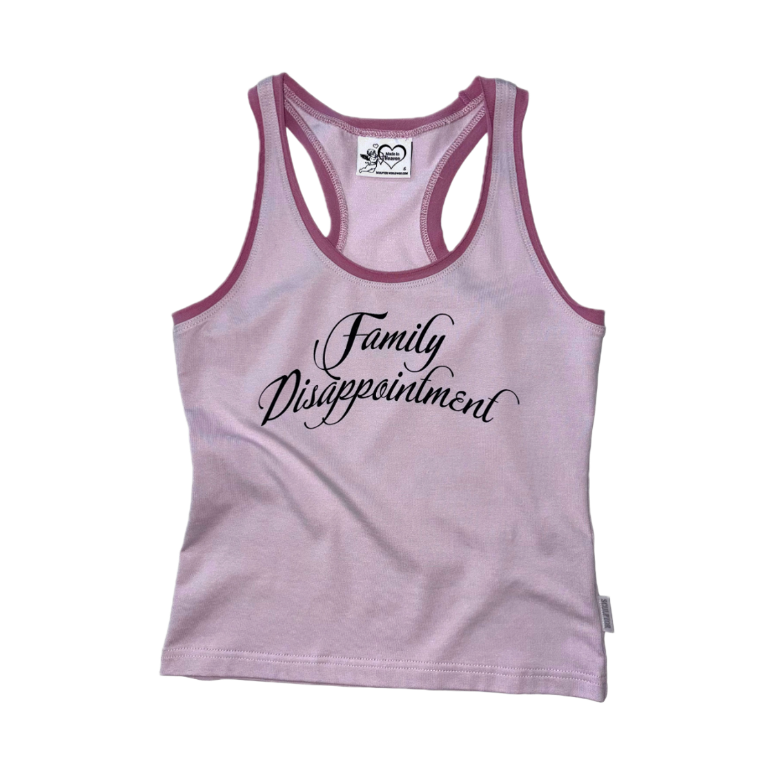 스컬프터 패밀리 디스어포인트먼트 탱크탑 핑크(Sculptor Family Disappointment Tank Top Pink) - 1
