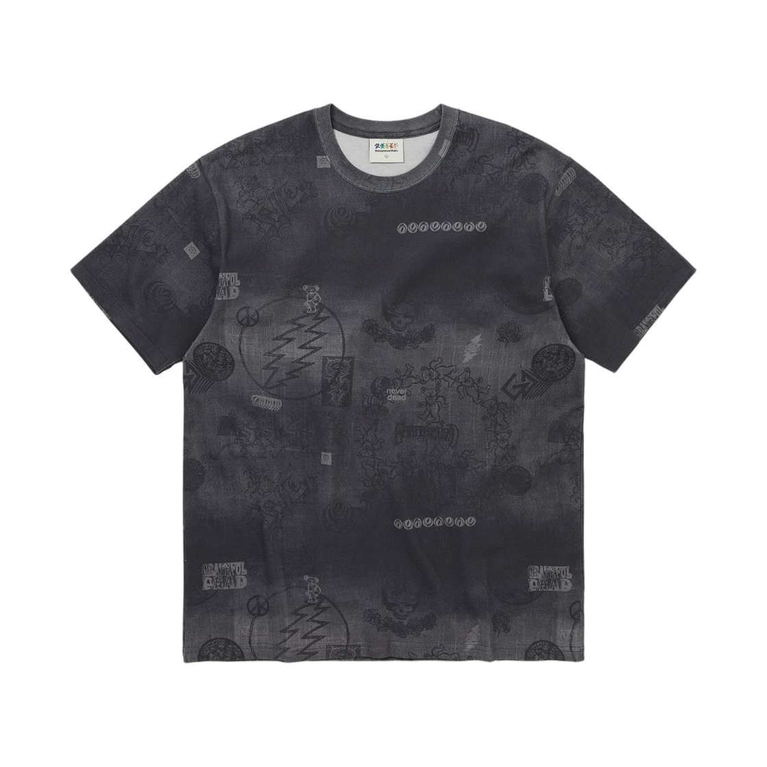 디스이즈네버댓 x 그레이트풀 데드 아이코노그래피 티셔츠 오프 블랙(Thisisneverthat x Grateful Dead Iconography T-Shirt Off Black) - 1