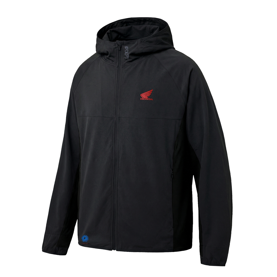 혼다 도쿄 모터사이클 라이트웨이트 후디 집업 블랙(Honda Tokyo Motorcycle Light Weight Hoodie Zip-Up Black)