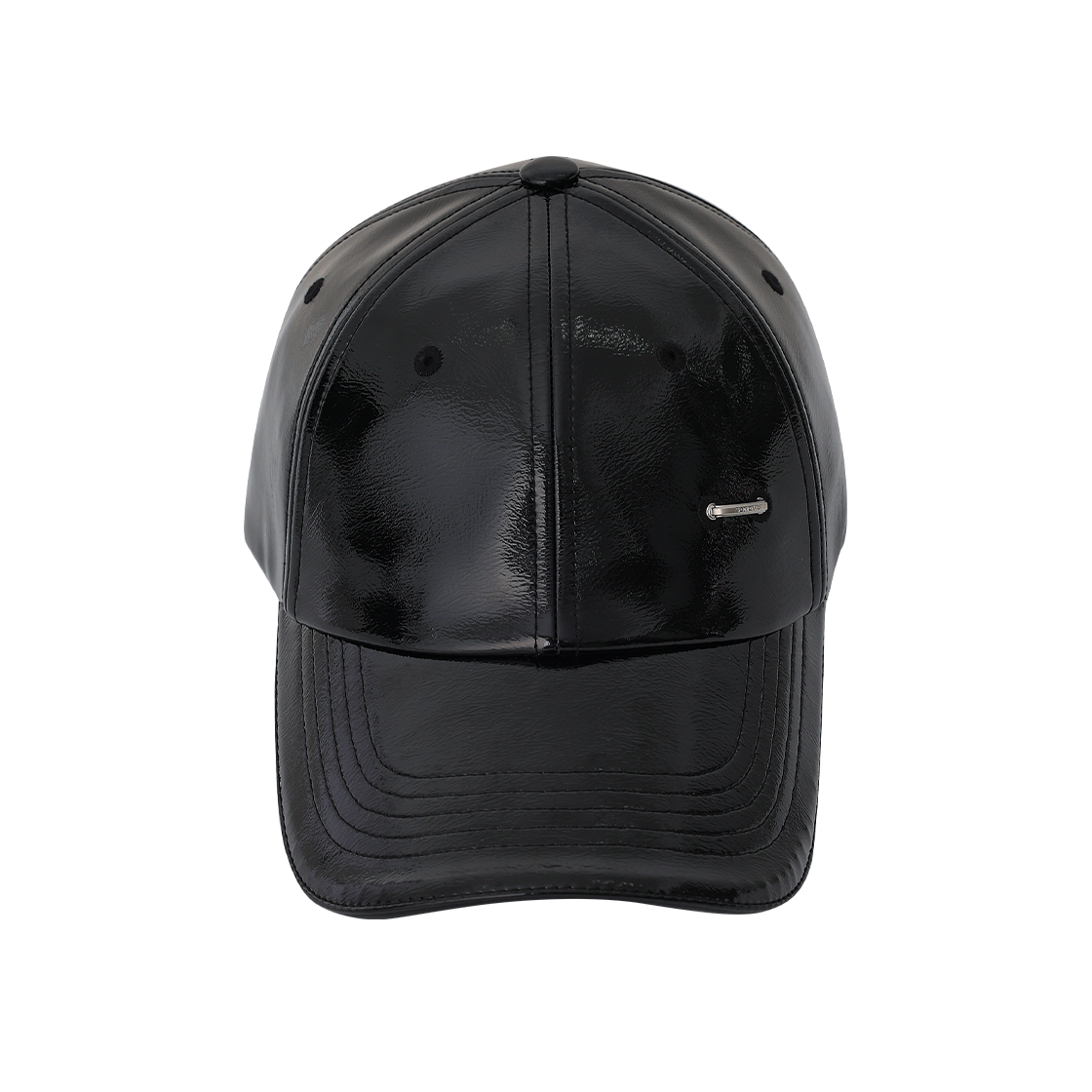 송지오 컬렉션 글로시 레더 볼캡 블랙(SONGZIO COLLECTION Glossy Leather Ball Cap Black) - 1