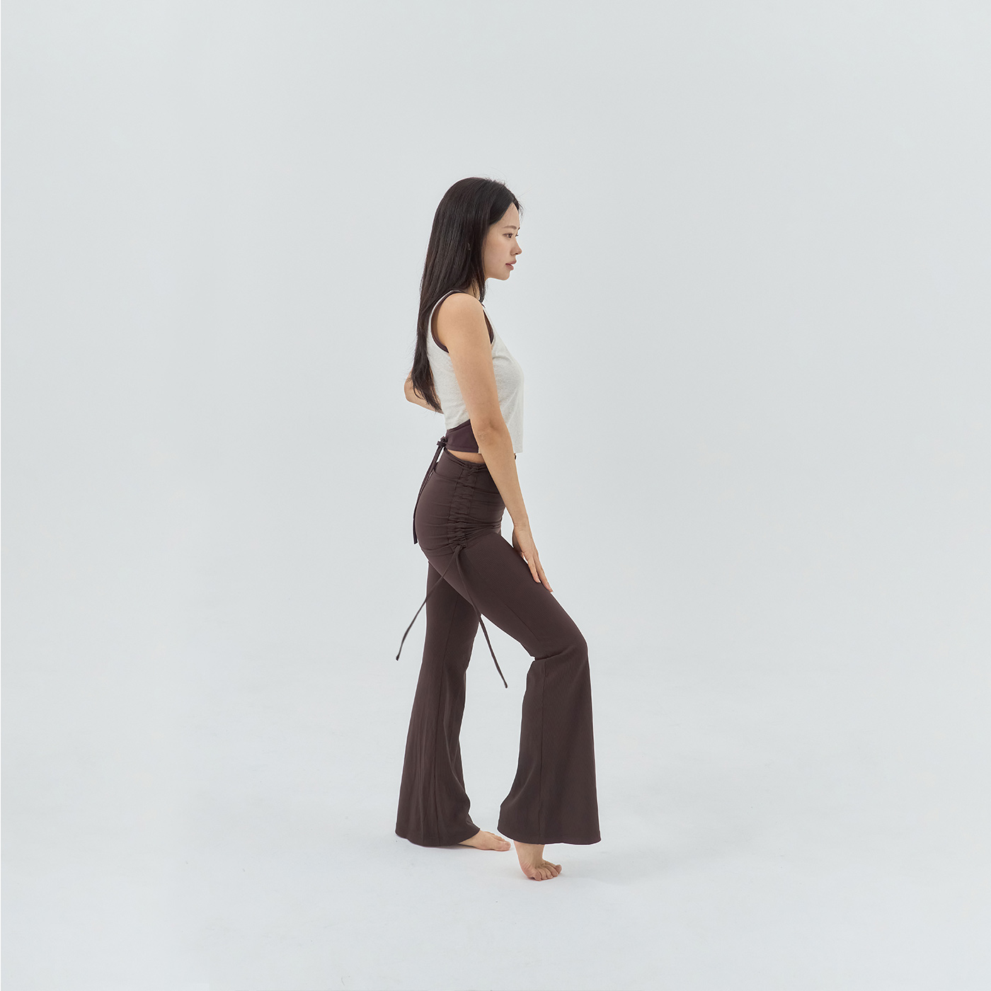 알테그리히 투톤 라인 슬리브리스 레드브라운(ALLTAGLICH Two Tone Line Sleeveless_Redbrown) - 5