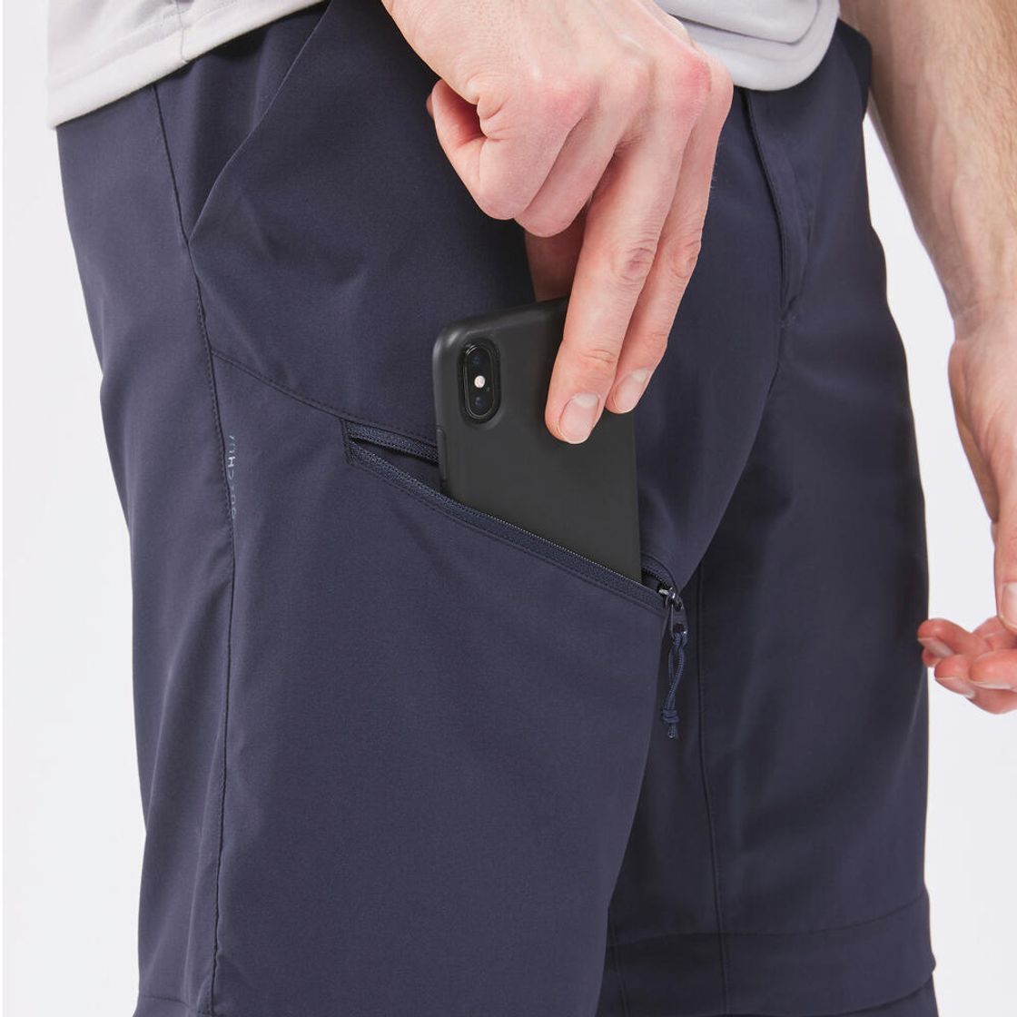 데카트론 남성 등산 투인원 집오프 바지 MH150 아스팔트 블루(DECATHLON Men's Hiking 2-in-1 Zip-Off Pants MH150 Asphalt Blue) - 8
