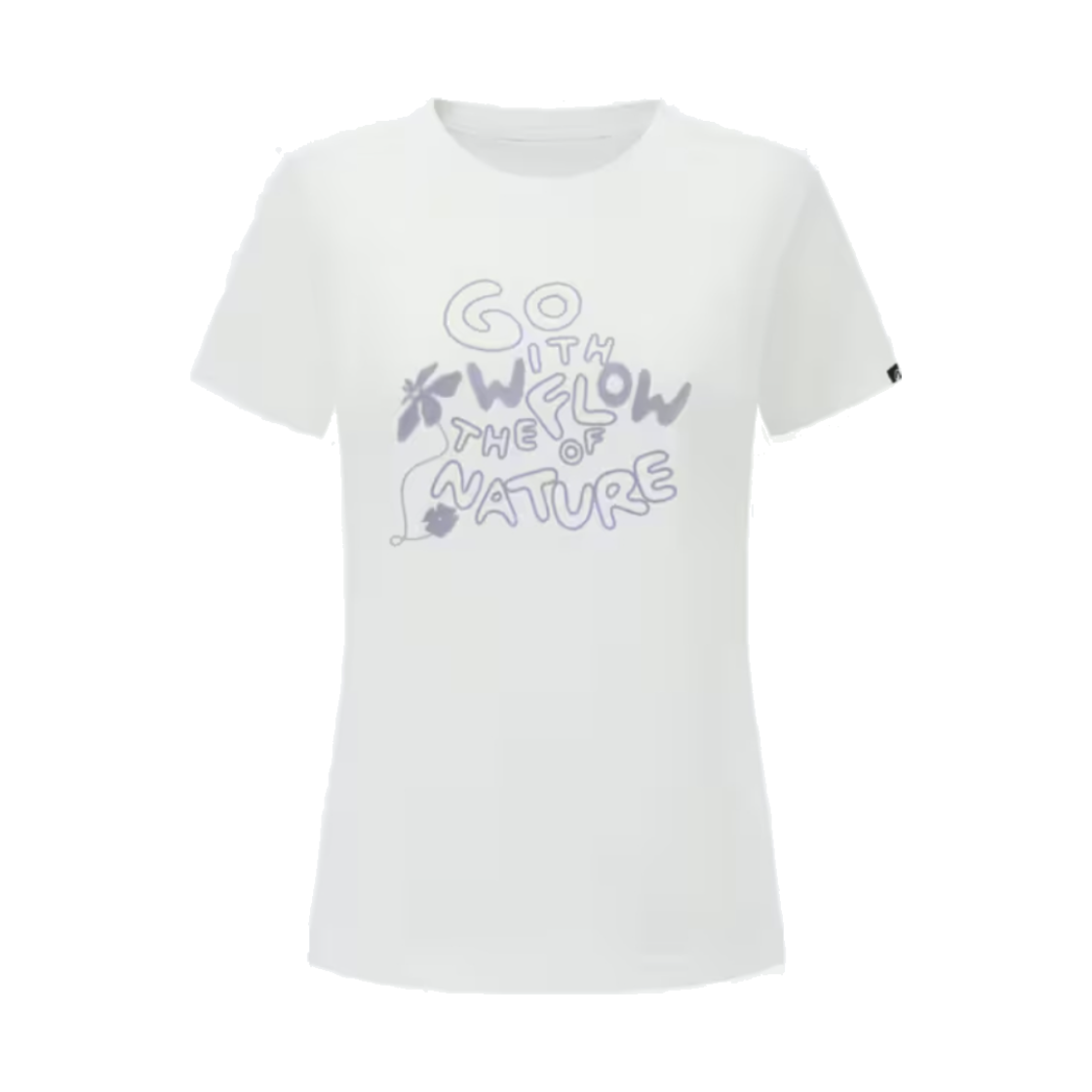 8984987 DECATHLON Women's Hiking Short-Sleeved T-Shirt NH500 Cotton White