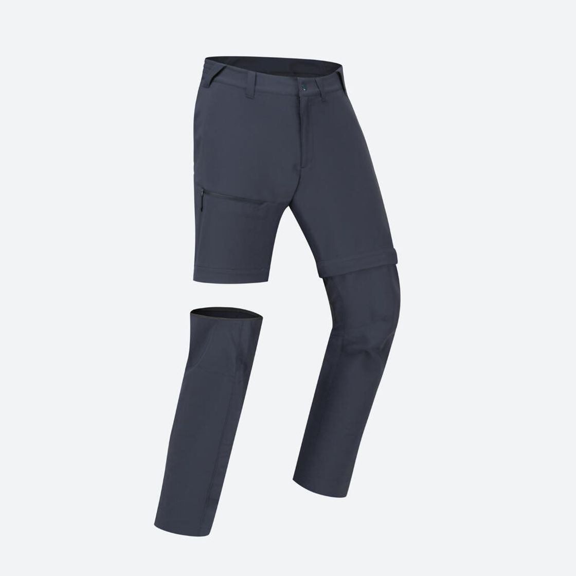 데카트론 남성 하이킹 투인원 집오프 바지 MH100 아스팔트 블루(DECATHLON Men's Hiking 2-in-1 Zip-Off Trousers MH100 Asphalt Blue) - 10