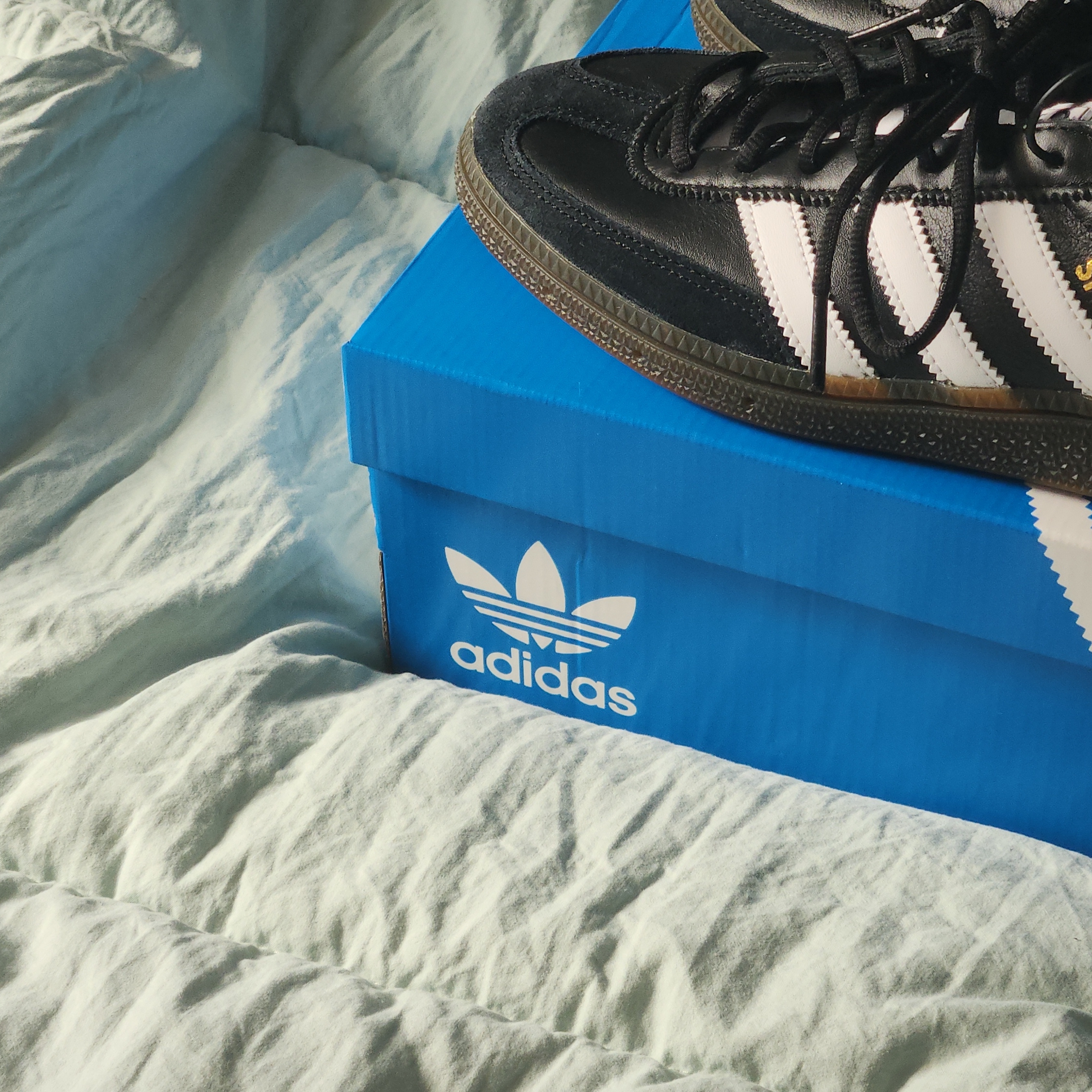 Adidas Spezial Handball Core Black White 착용 스타일 - 5