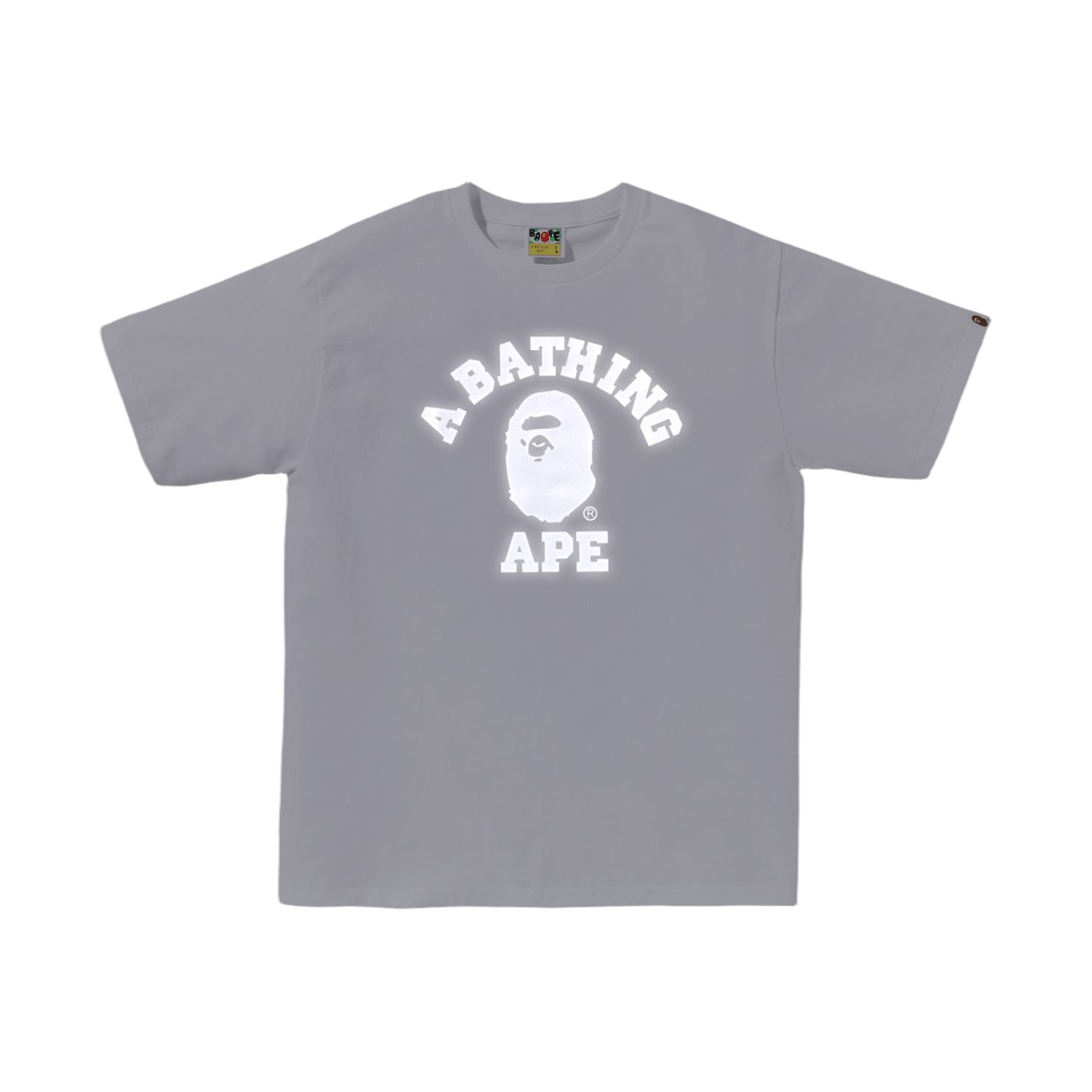 베이프 리플렉티브 온 컬리지 티셔츠 화이트(BAPE Reflective On College T-Shirt White) - 2