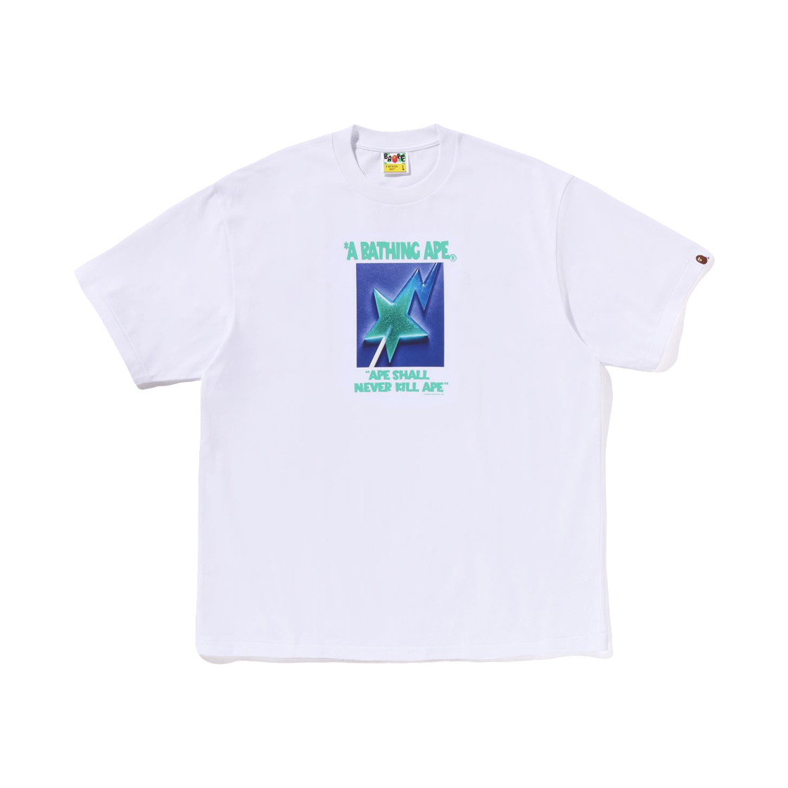 - BAPE Lollipop Sta Graphic Relaxed Fit T-Shirt White