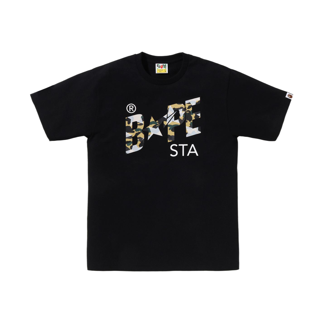 - BAPE Sta Over Print 1st Camo Bape Sta T-Shirt Black