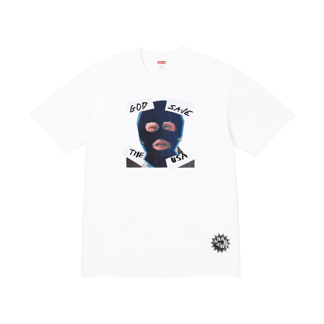 - Supreme God Save Us T-Shirt White - 26SS