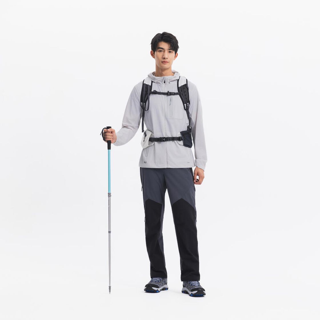 데카트론 남성 하이킹 윈드 자켓 헬륨 900 루나 그레이(DECATHLON Men's Hiking Wind Jacket Helium 900 Lunar Grey) - 3