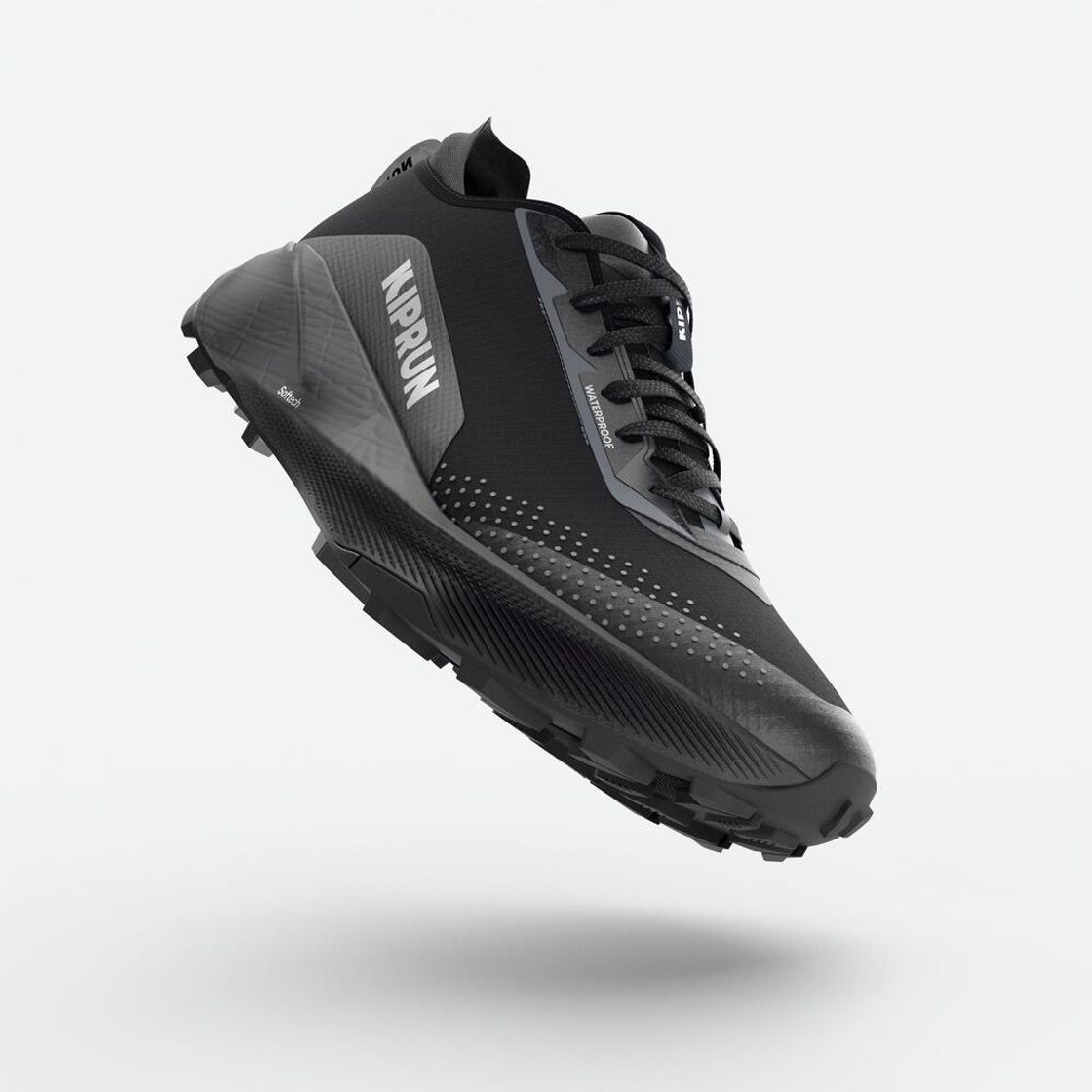 데카트론 남성 트레일러닝화 킵서밋 워터프루프 스모크 블랙(DECATHLON Evadict Men's Waterproof Trail Running Shoes MT3 Smoke Black) - 2