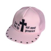 Sculptor Cross Mesh Cap Pink