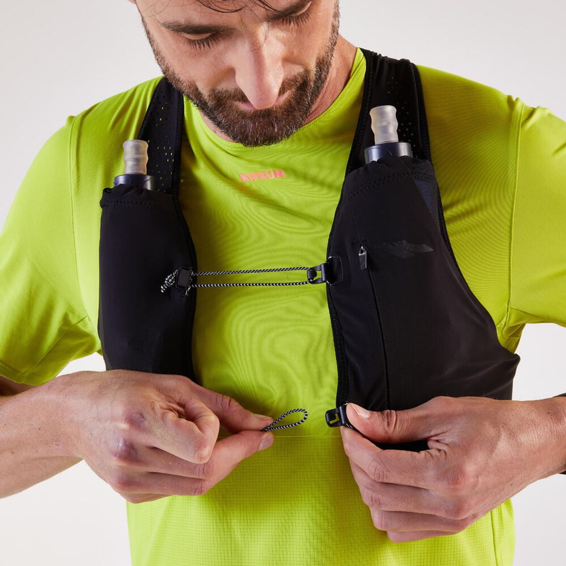 데카트론 남성 트레일러닝 경량 반팔 티 런 울트라 그래프 900 아니스 그린(DECATHLON Men's Trail Running Lightweight Short-Sleeved T-Shirt Run Ultra Graph 900 Anise Green) - 5