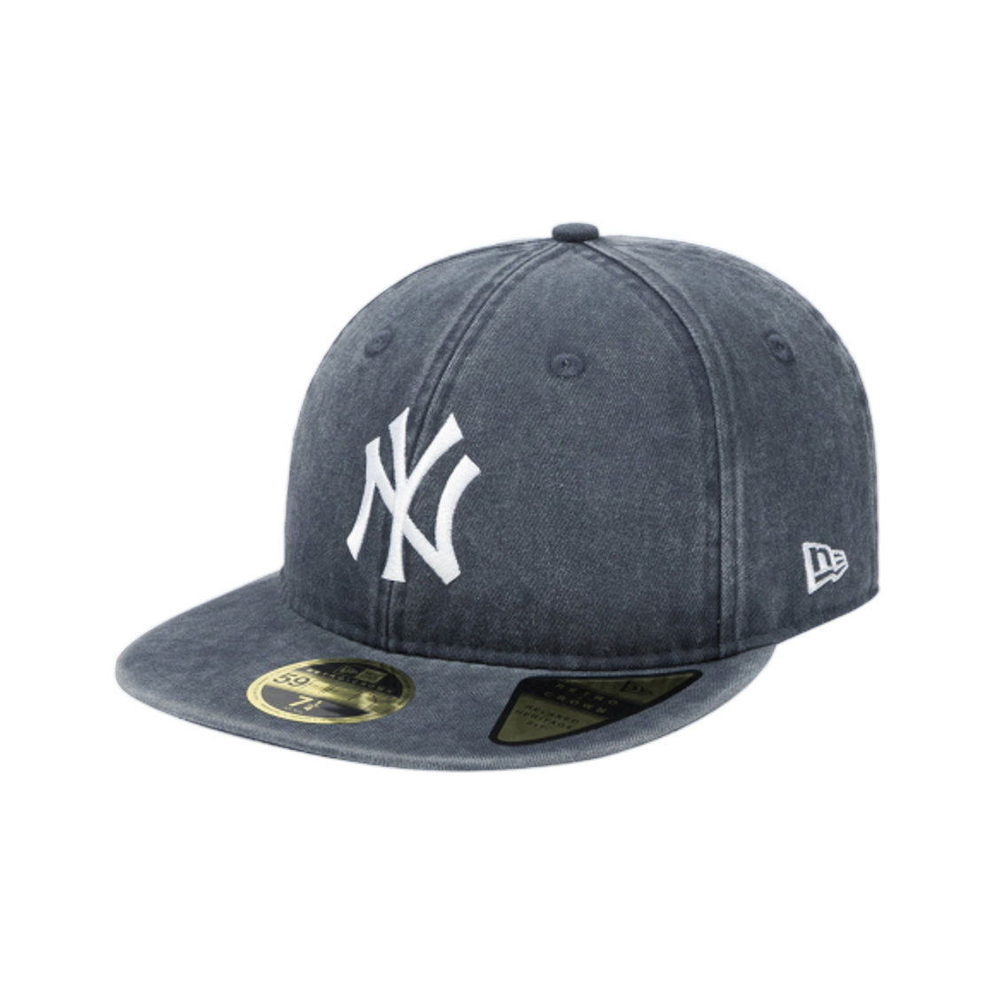 뉴에라 MLB 뉴욕 양키스 피그먼트 애시드 워싱 레트로 크라운 피티드캡 네이비(New Era MLB New York Yankees Pigment Acid Washing Retro Crown Fitted Cap Navy)