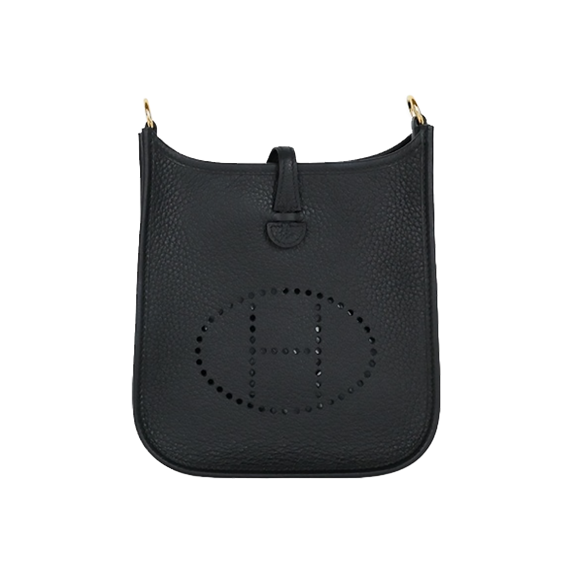 에르메스 블랙 클레망스 에블린16 금장 W(Hermes Black Clemence Evelyne 16 Gold Hardware W) - 1