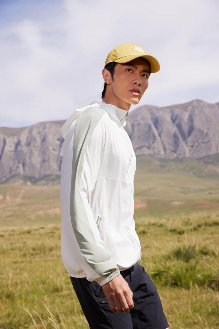 데카트론 남성 하이킹 윈드 자켓 헬륨 550 코튼 화이트(DECATHLON Men's Hiking Wind Jacket Helium 550 Cotton White) - 4