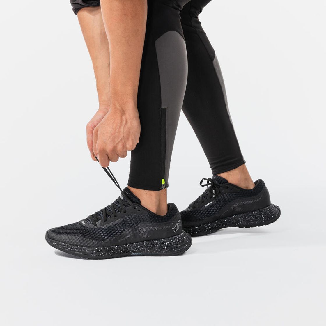 데카트론 남성 러닝 레깅스 런 웜 500 스모크 블랙(DECATHLON Men's Running Leggings Run Warm 500 Smoke Black) - 3