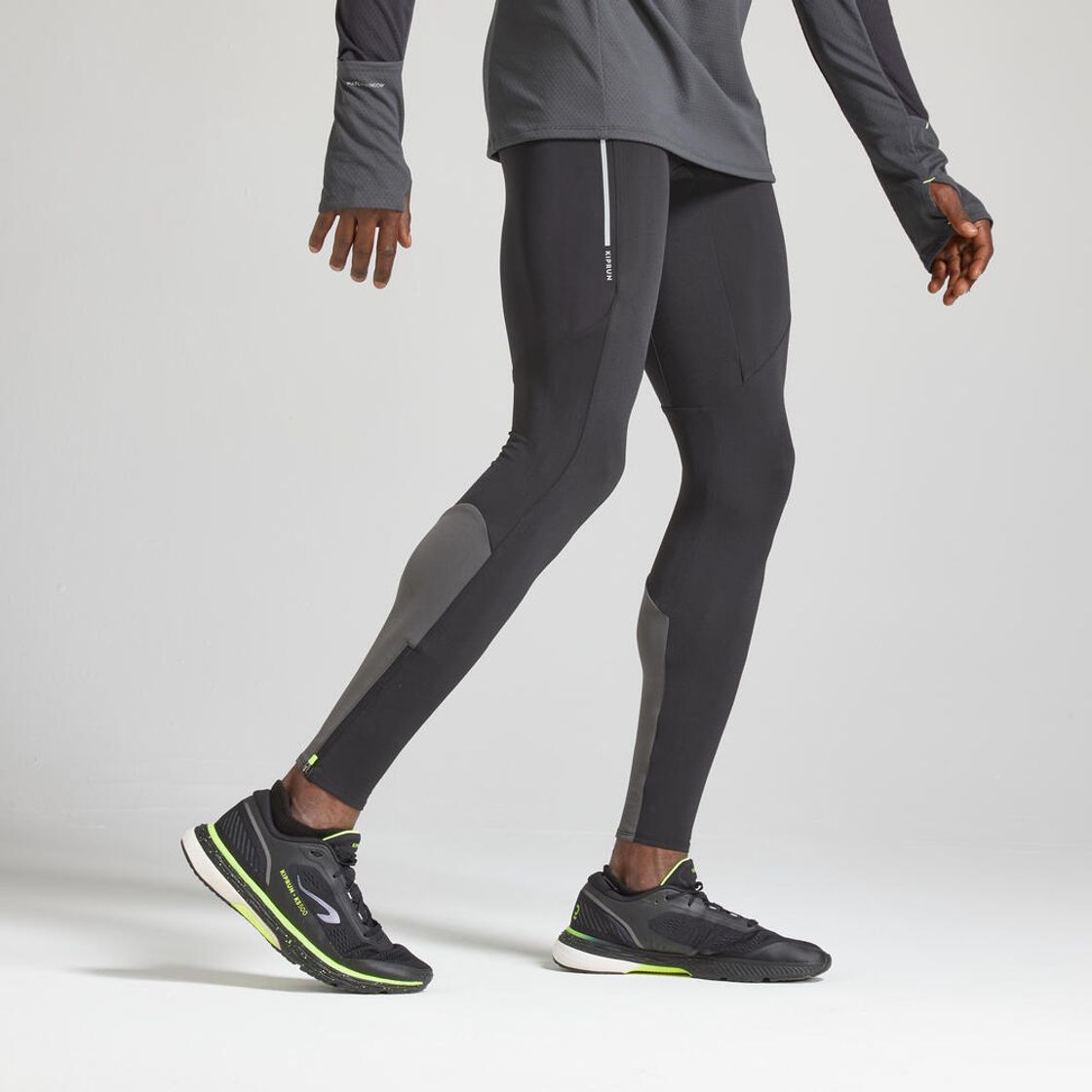 데카트론 남성 러닝 레깅스 런 웜 500 스모크 블랙(DECATHLON Men's Running Leggings Run Warm 500 Smoke Black) - 6