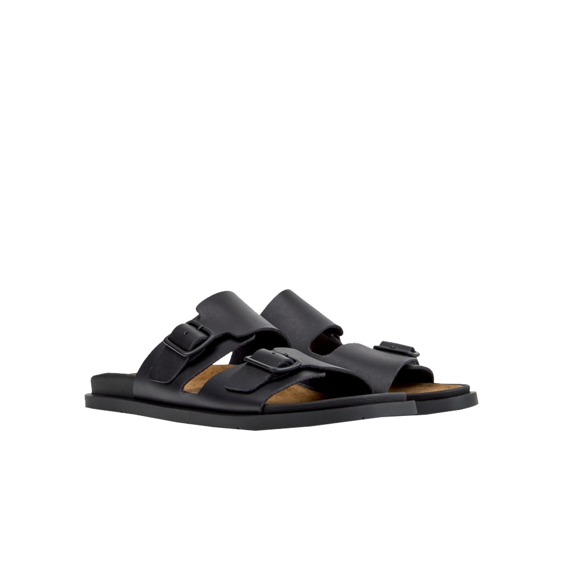 캠퍼 여성 유크 샌들 슬리퍼 블랙(Camper Women Lluc Sandal Slippers Black) - 2