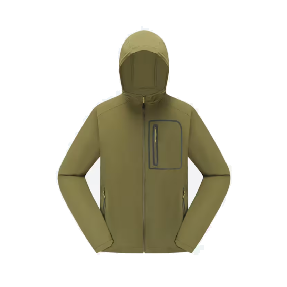 데카트론 남성 하이킹 윈드 자켓 헬륨 900 골든 올리브 그린(DECATHLON Men's Hiking Wind Jacket Helium 900 Golden Olive Green)