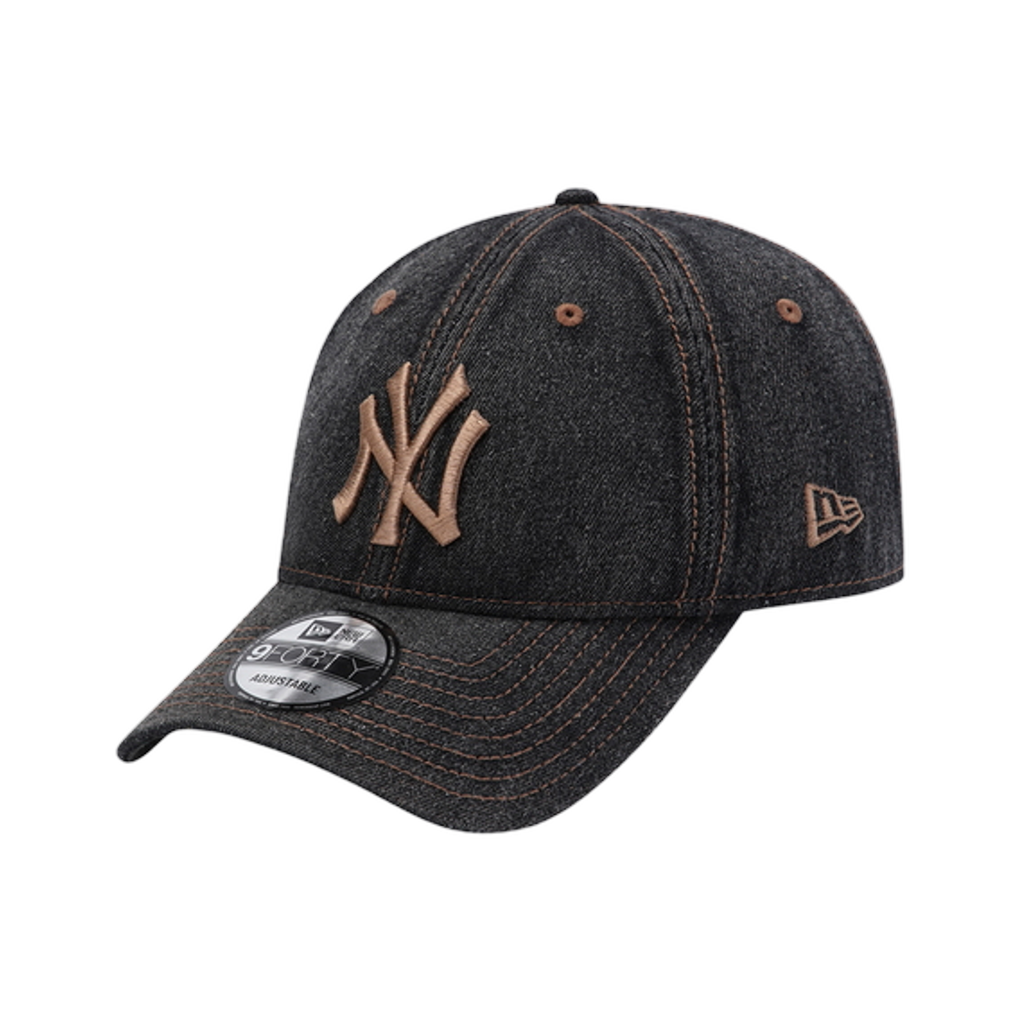 뉴에라 MLB 뉴욕 양키스 데님 언스트럭쳐 볼캡 데님 블랙(New Era MLB New York Yankees Denim Unstructured Ball Cap Denim Black) - 1