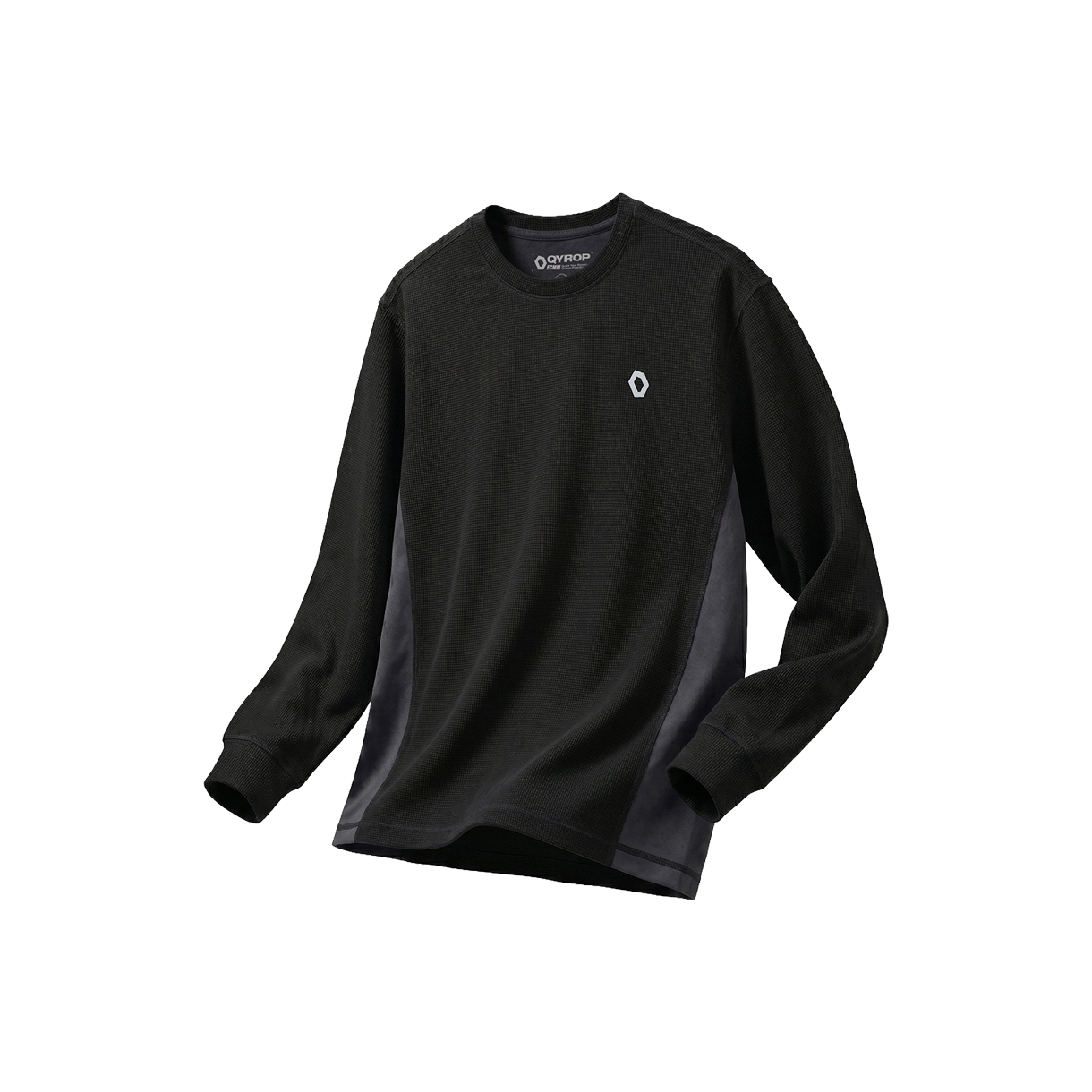 에프씨엠엠 스포츠 사이드 메쉬 포인트 와플 롱슬리브 블랙(FCMM SPORT Side Mesh Point Waffle Long Sleeve Black) - 1