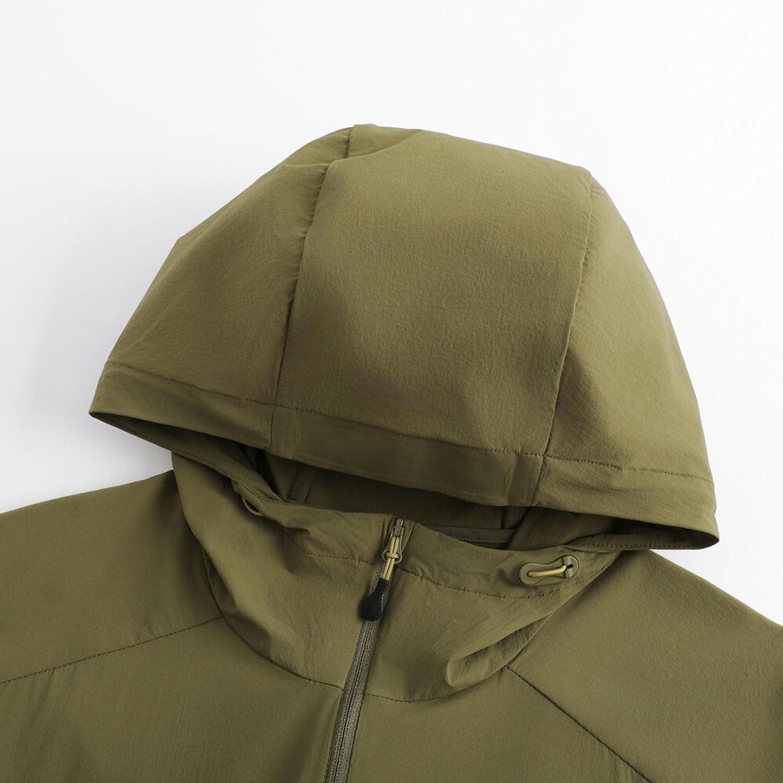 데카트론 남성 하이킹 윈드 자켓 헬륨 900 골든 올리브 그린(DECATHLON Men's Hiking Wind Jacket Helium 900 Golden Olive Green) - 4