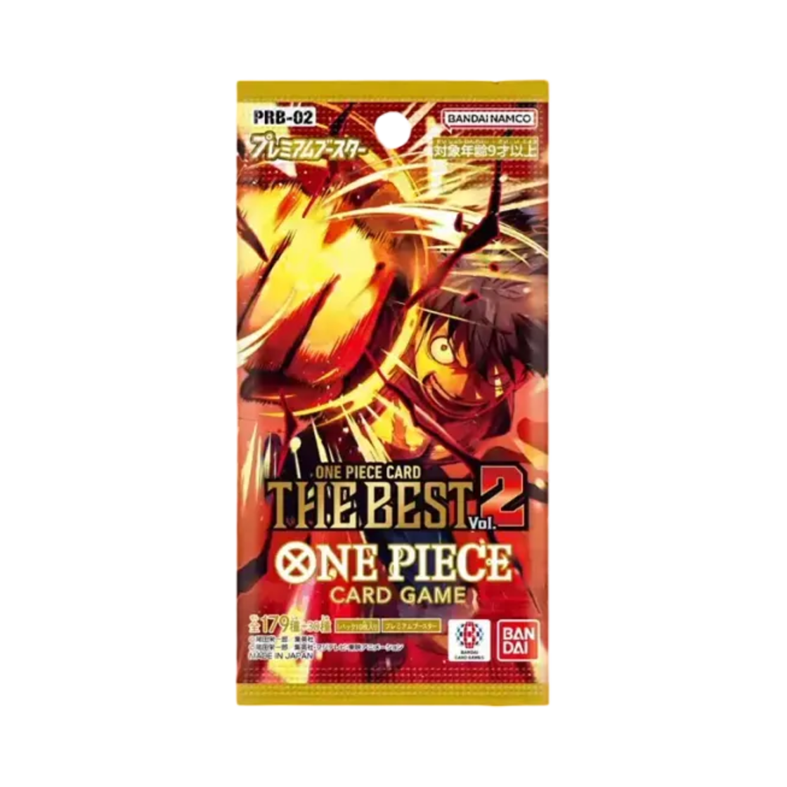원피스 TCG PRB-02 프리미엄 부스터 팩 제2탄 원피스 카드 더 베스트 Vol.2 팩 (10장/일어판)(One Piece TCG PRB-02 Premium Booster Pack One Piece Card The Best Vol.2 Pack (Card of 10/Japanese Ver.))