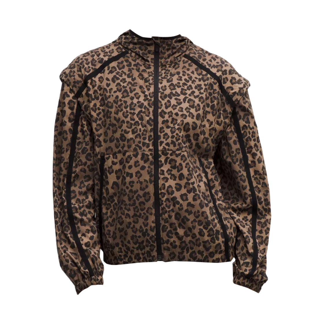 (W) 룰루레몬 트랜스포머블 윈드브레이커 트루 레오파드 멀티 블랙((W) Lululemon Transformable Windbreaker True Leopard Multi Black)