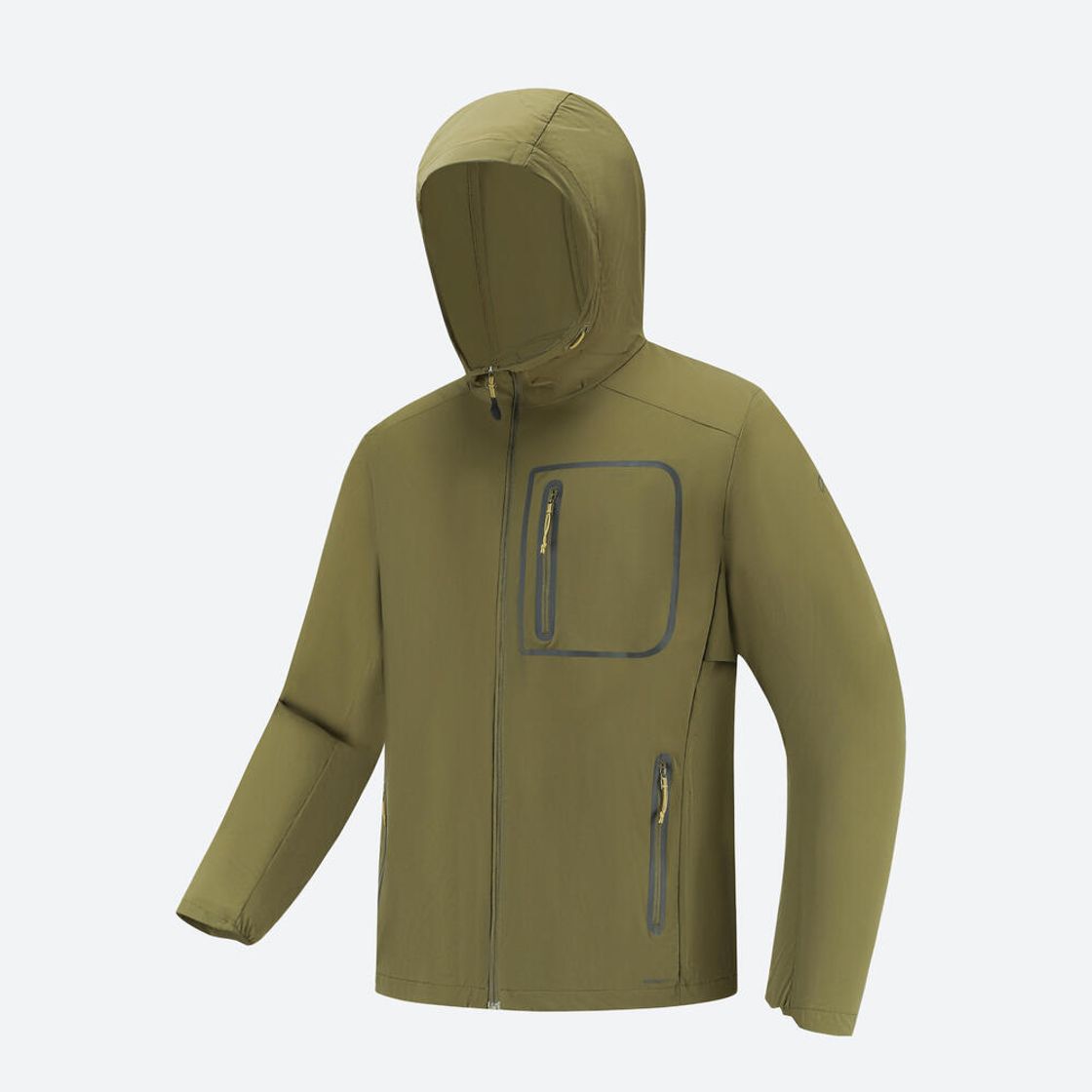 데카트론 남성 하이킹 윈드 자켓 헬륨 900 골든 올리브 그린(DECATHLON Men's Hiking Wind Jacket Helium 900 Golden Olive Green) - 2