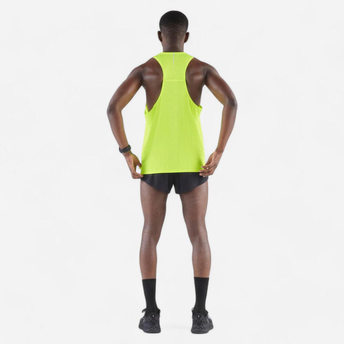 데카트론 남성 러닝 경량 싱글렛 900 울트라라이트 플루오 애시드 옐로우(DECATHLON Men's Running Lightweight Singlet 900 Ultralight Fluorescent Acid Yellow) - 7